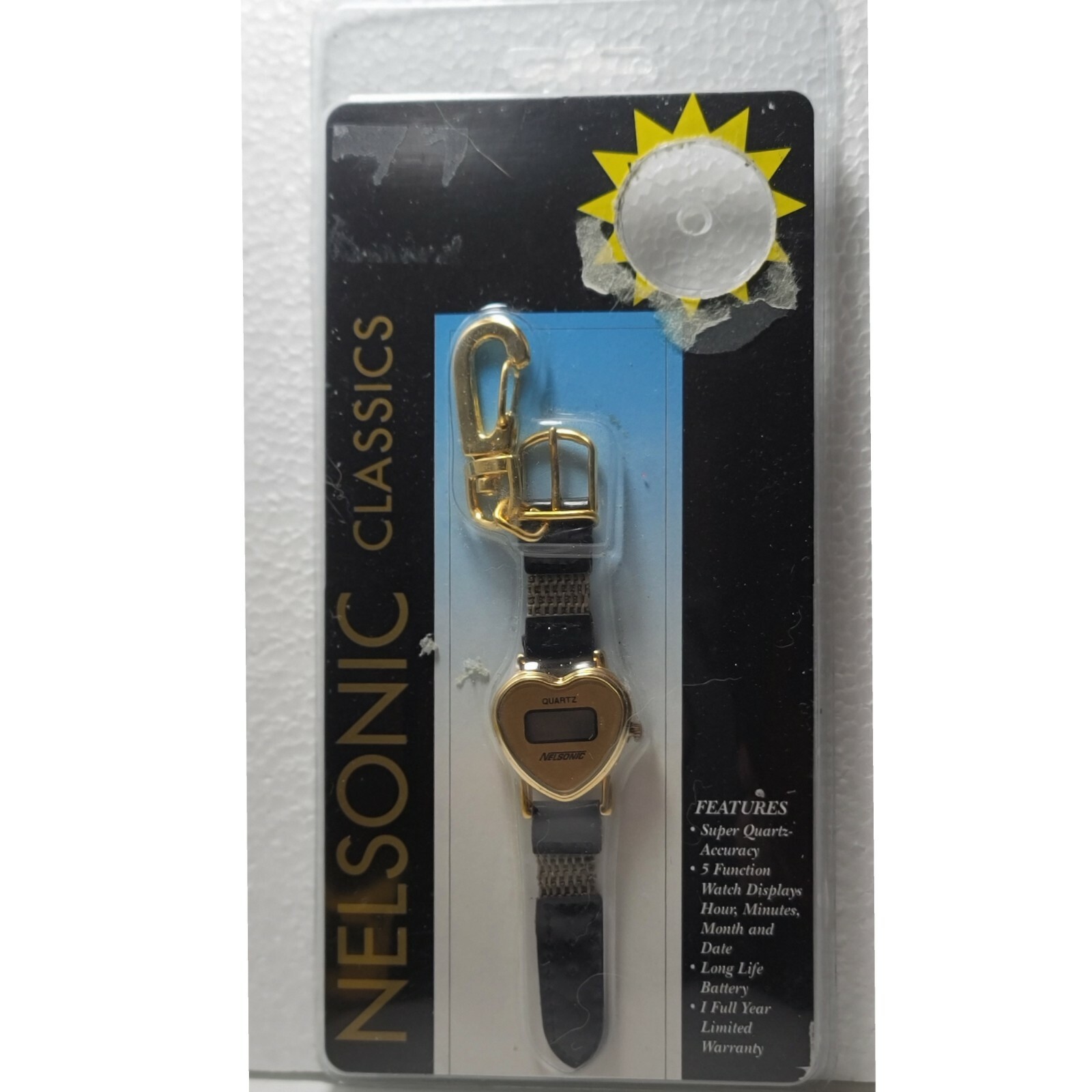 Nelsonic Classics Keychain Quartz 5 Function Watch Display Heart Special Offer