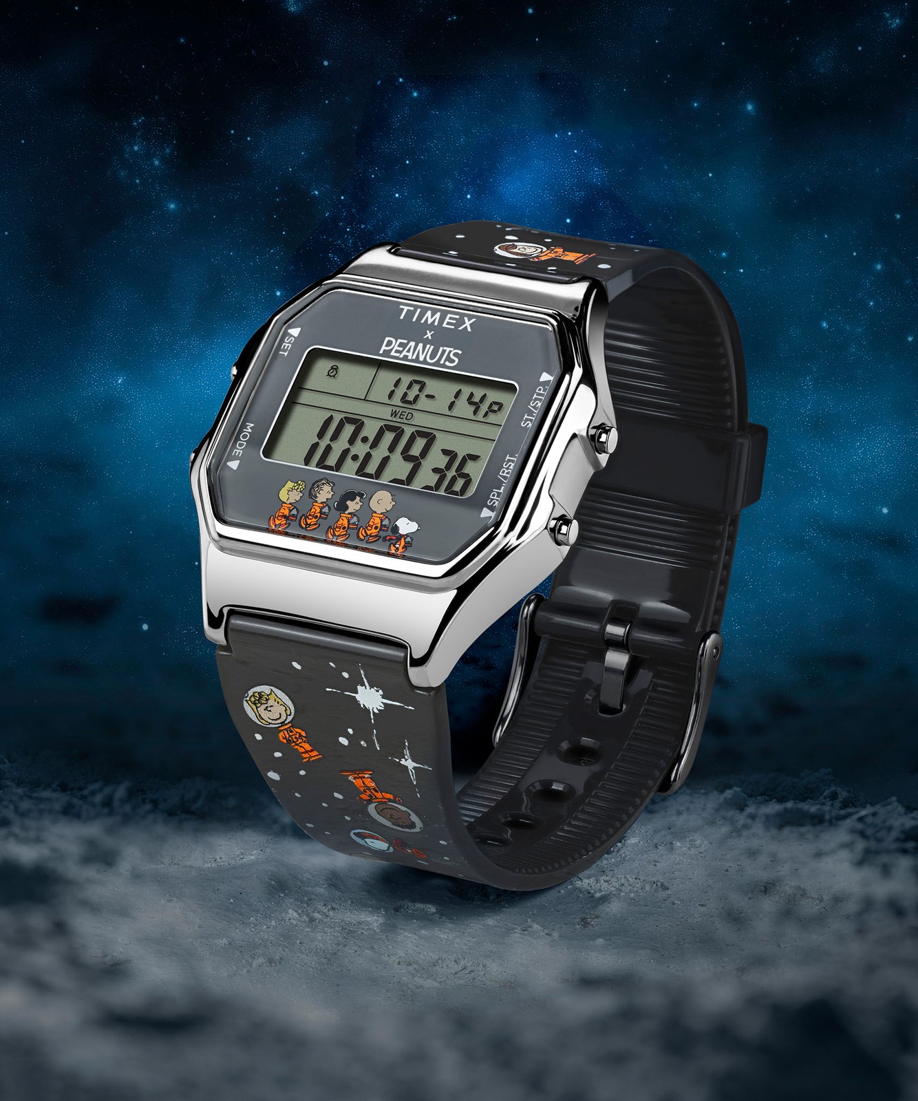 Timex T80 x Peanuts Space 34mm Watch TW2W90100