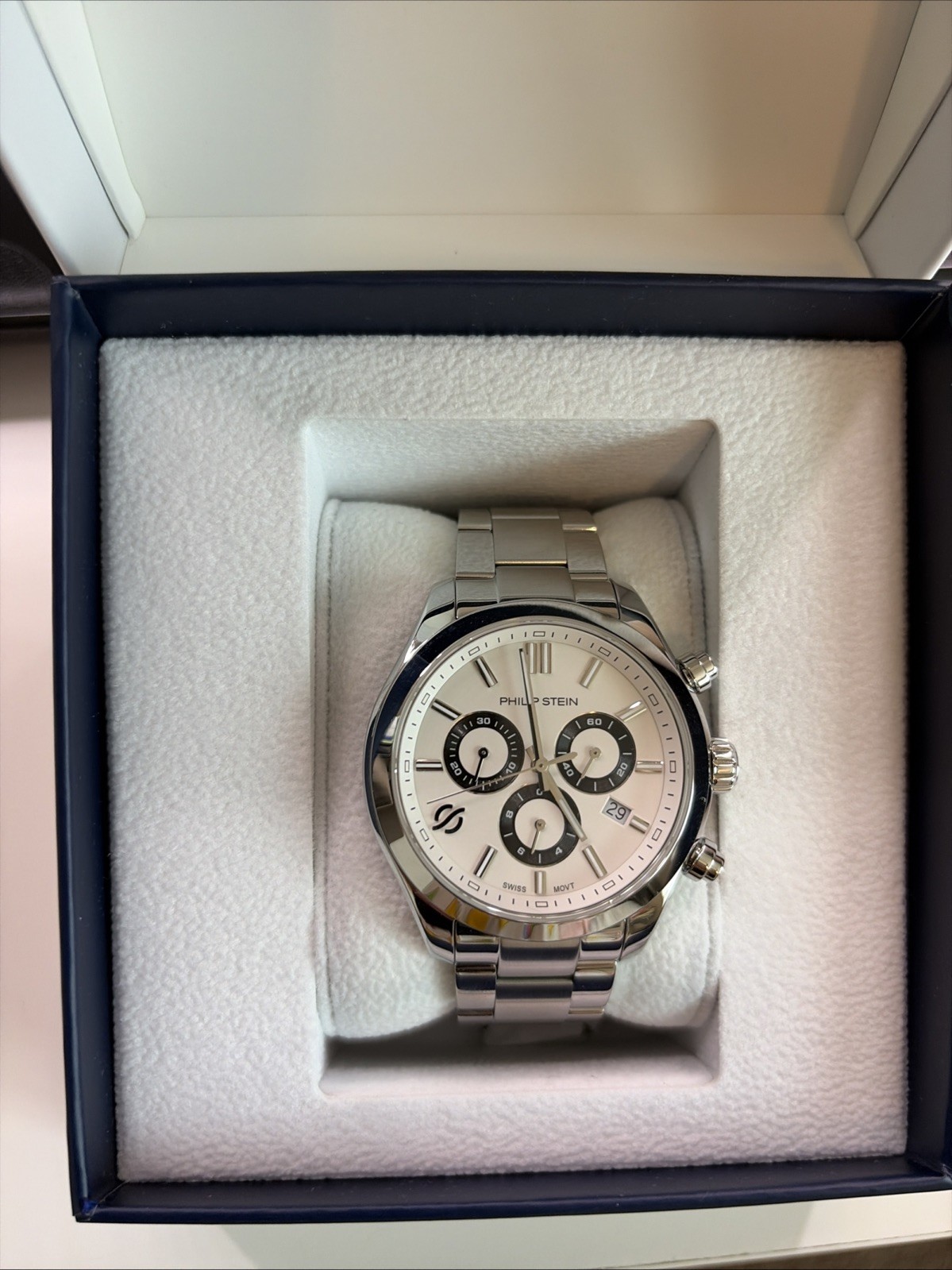 Philip Stein Jorney Watch Men’s Stainless Steel Water Resistant