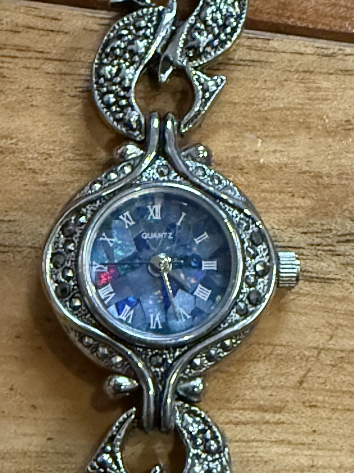 Vintage Australian Opal Dial Quartz Ladies Watch-New Battery And Running