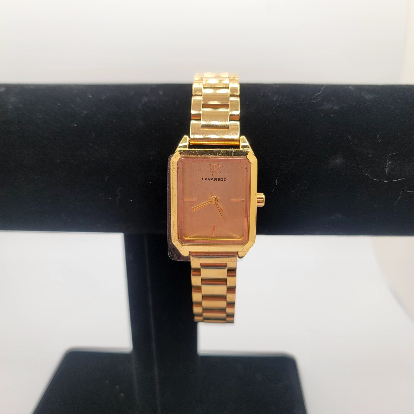 Lavaredo Gold-Tone Rectangular Quartz Bracelet Watch (new)