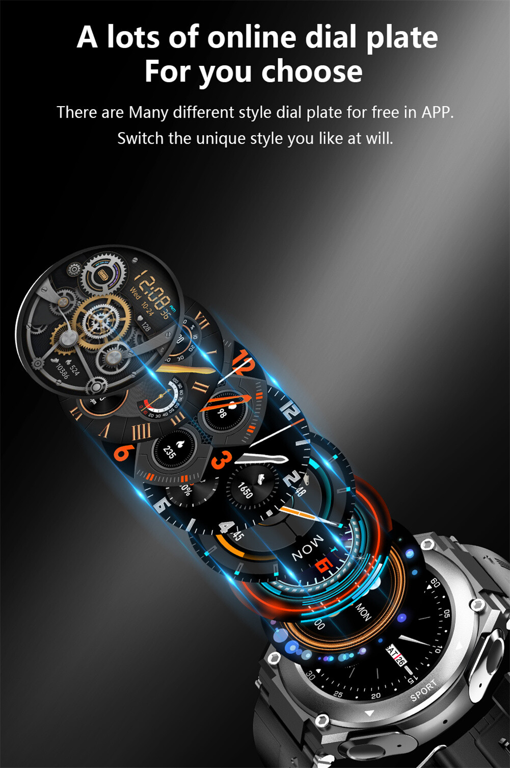 2 IN 1 Smart Watch with Bluetooth Earphone Call Music Waterproof Smartwatch