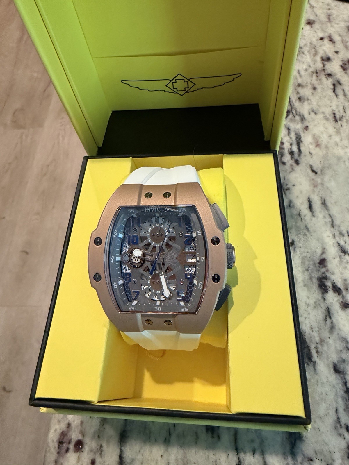 Invicta Racing Men’s Watch – 47mm, White (47190) Limited Edition 137/1000