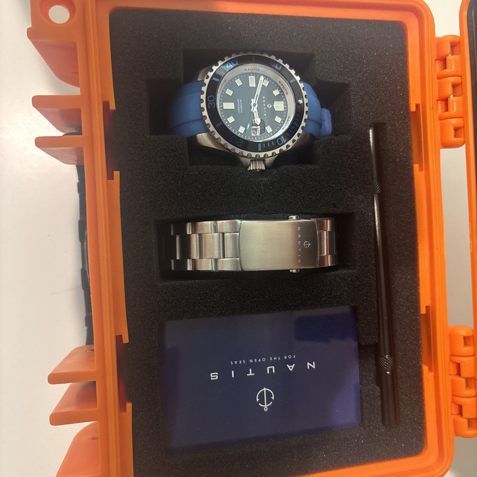 NAUTIS INTERSEPTOR SWISS MOVEMENT MEN’S 42mm Stainless St 50 ATM WATER RESISTAN