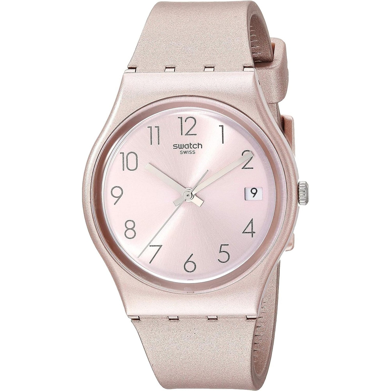 Swatch Women’s Watch Core Refresh Pinkbaya Quartz Pink Dial Silicone Strap GP403
