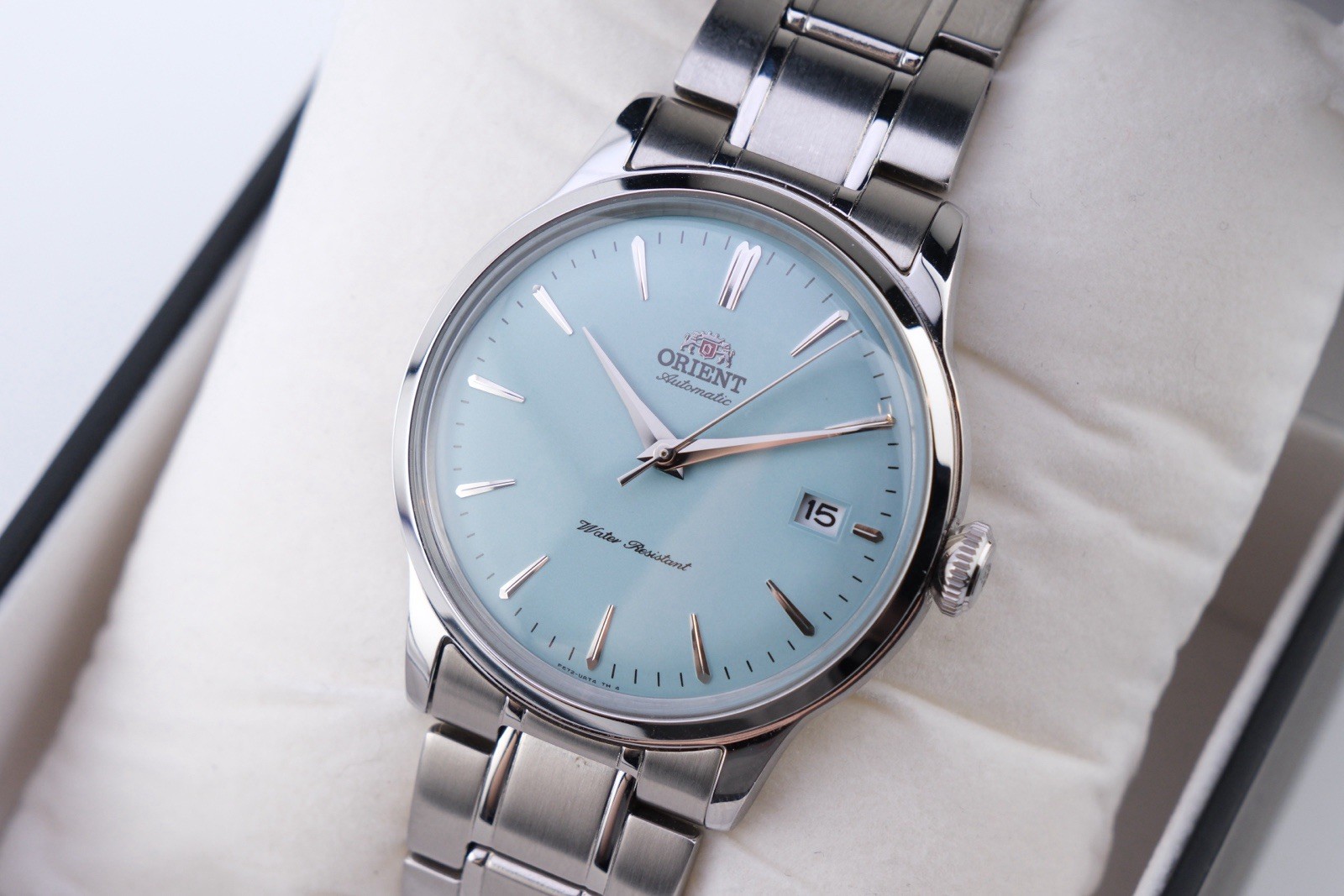 Orient Classic Automatic Bambino 38 “Tiffany Baby Blue” Lim Ed MINT 7.5”