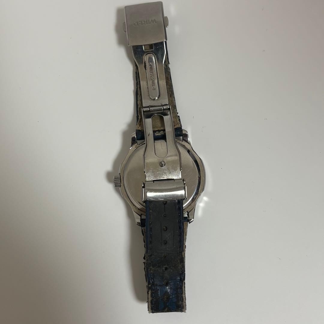 WIRED Solar Quartz Date Indicator Men’s Wristwatch Used
