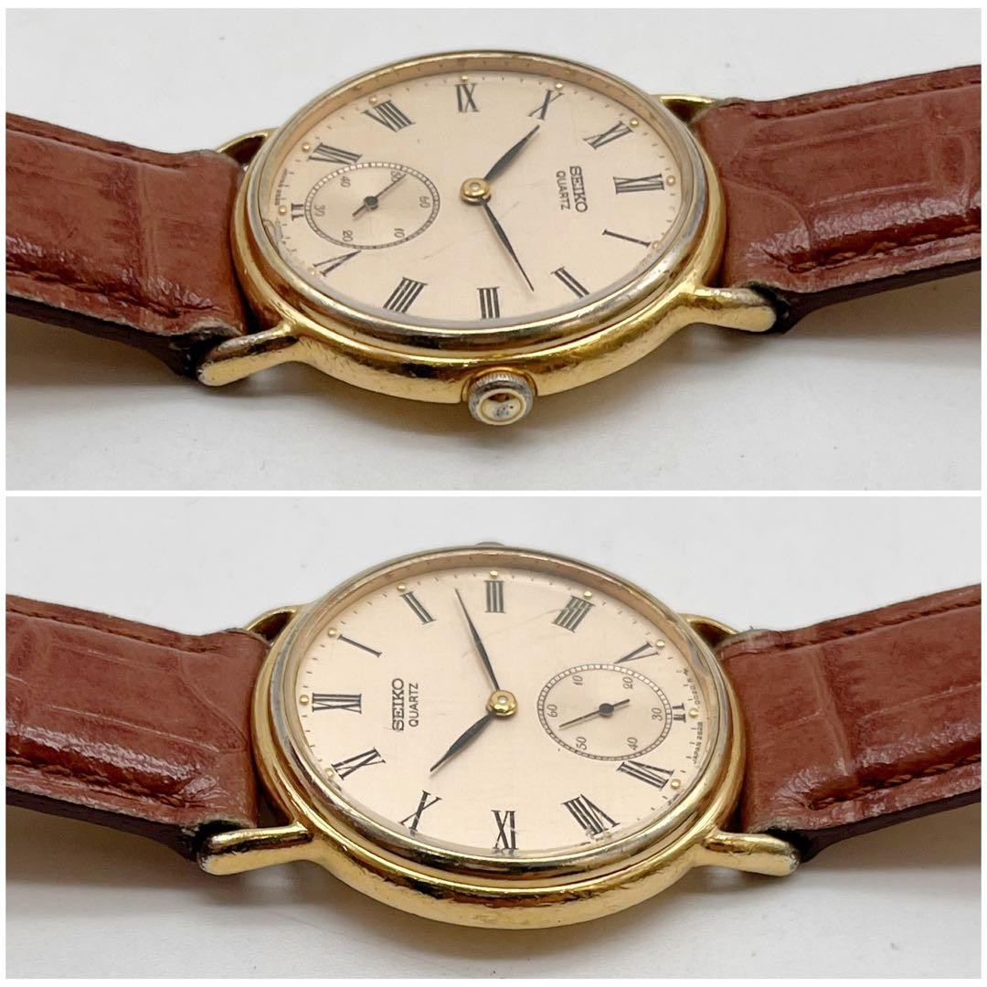 Seiko Gold Small Second Quartz Watch 2628-0010 Mens wrist 16.0cm/6.3in