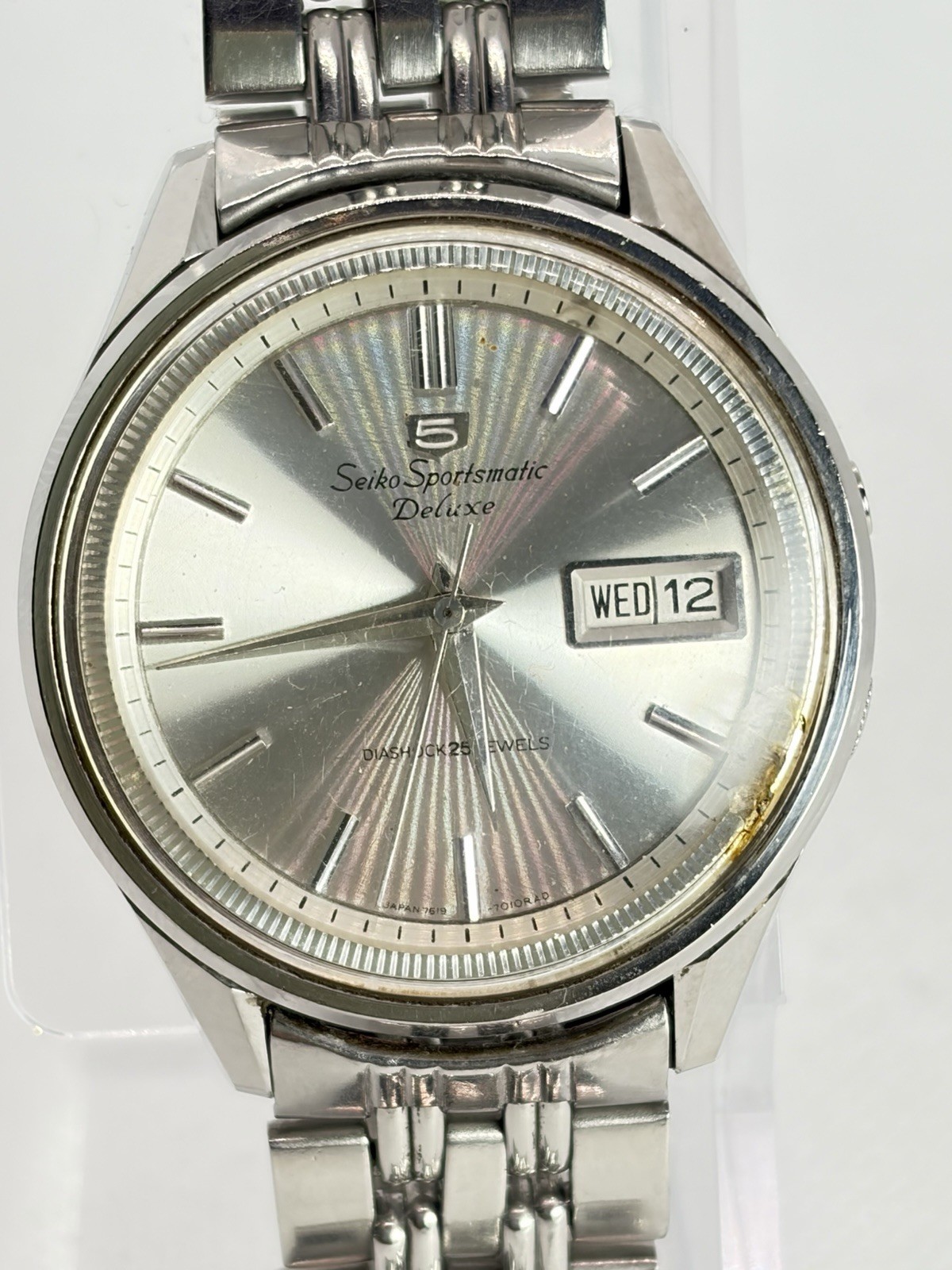 Vintage SEIKO5 Sportsmatic Dx 7619-7010 25J Automatic ⁠US Customs Fees Paid⁠