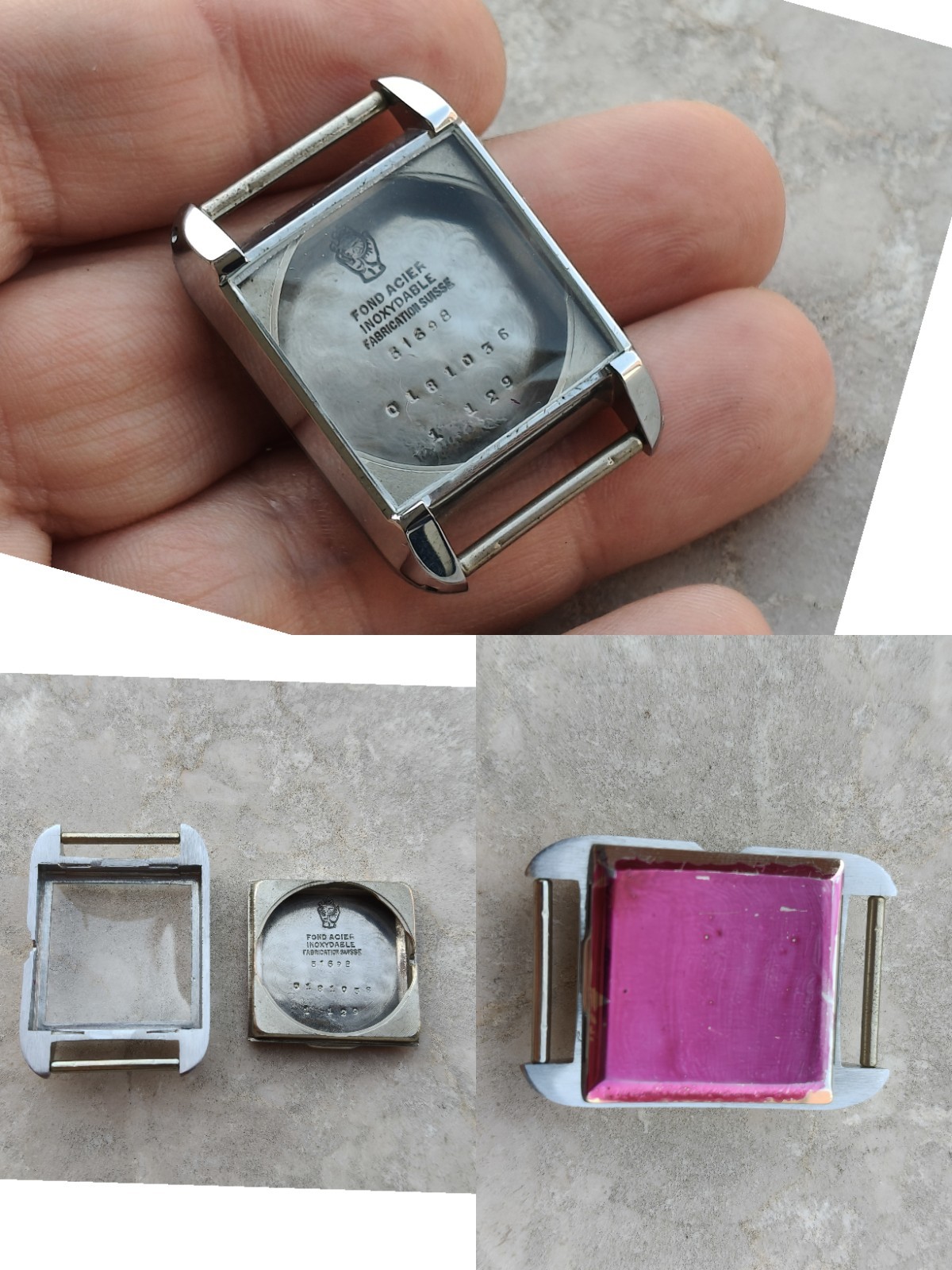 30s RARE MOVADO ART DECO ORIGINAL WATCH CASE WATCH CASE 27x38mm