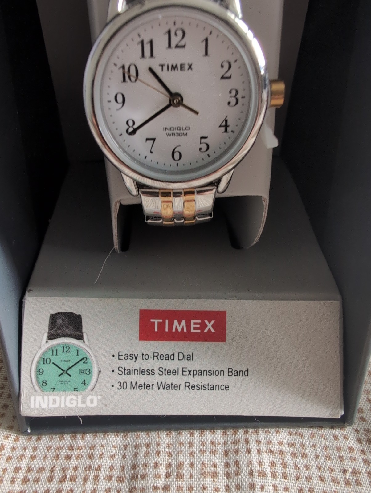 Timex Women’s Easy Reader Stainless Steel Watch T2P298JT – Two toned – New
