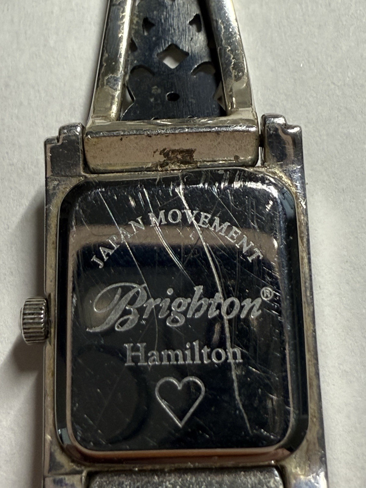 Brighton Hamilton Classic Silver Plated Bracelet Watch UNTESTED