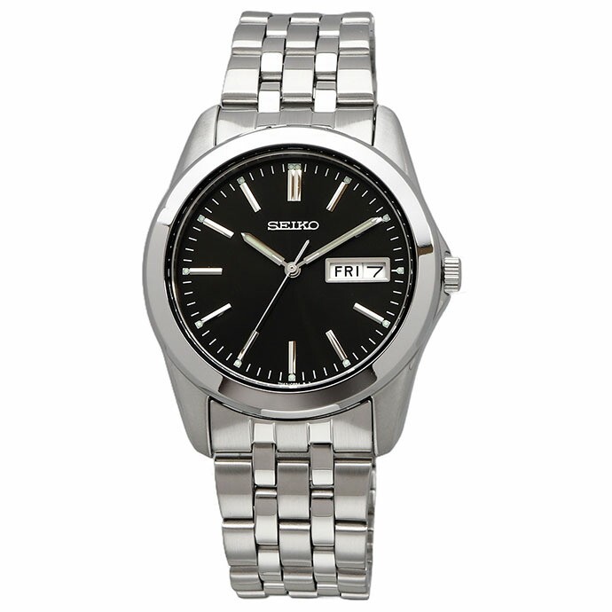 Seiko Selection SCXC013 Quartz Black Dial 37.9 mm Watch