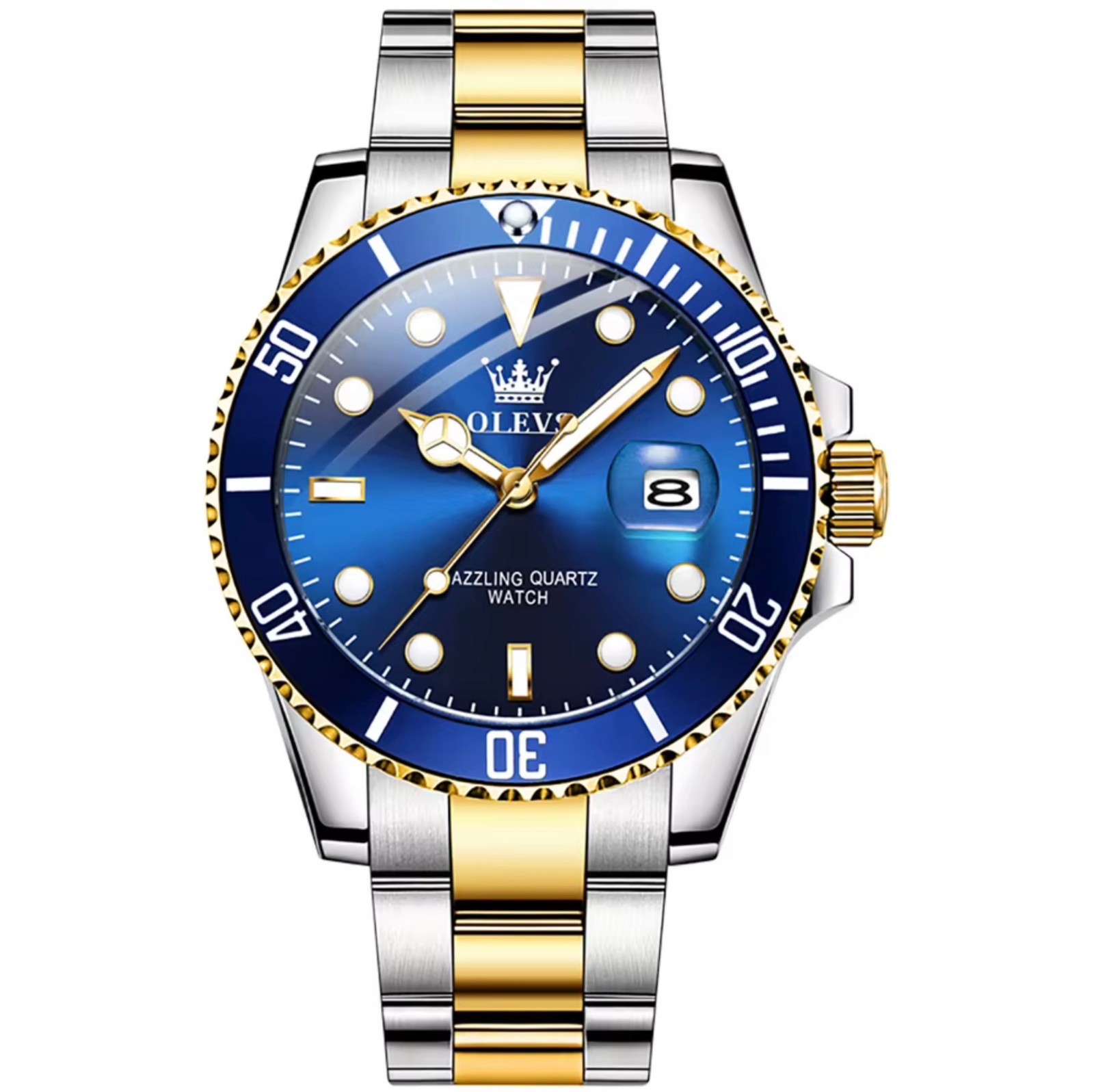 Olevs mens watch quartz Date window waterproof great Gift Idea