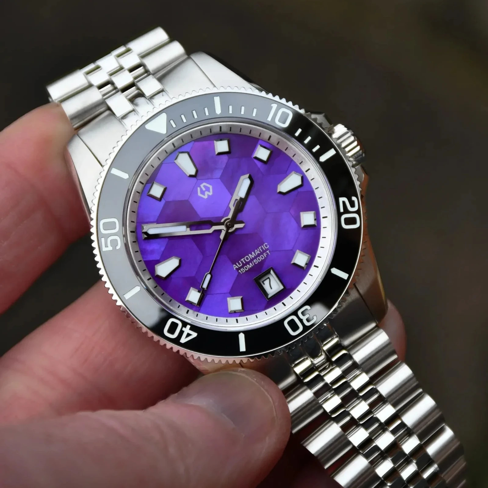 Wishdoit Triton Automatic Diver Ceramic Bezel Miyota 8215 NIB SHIPS FROM USA