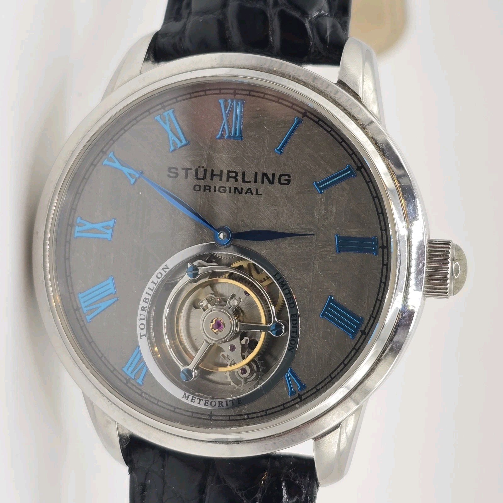 Stuhrling Original Meteorite Tourbillon Watch Limited Edition 44mm