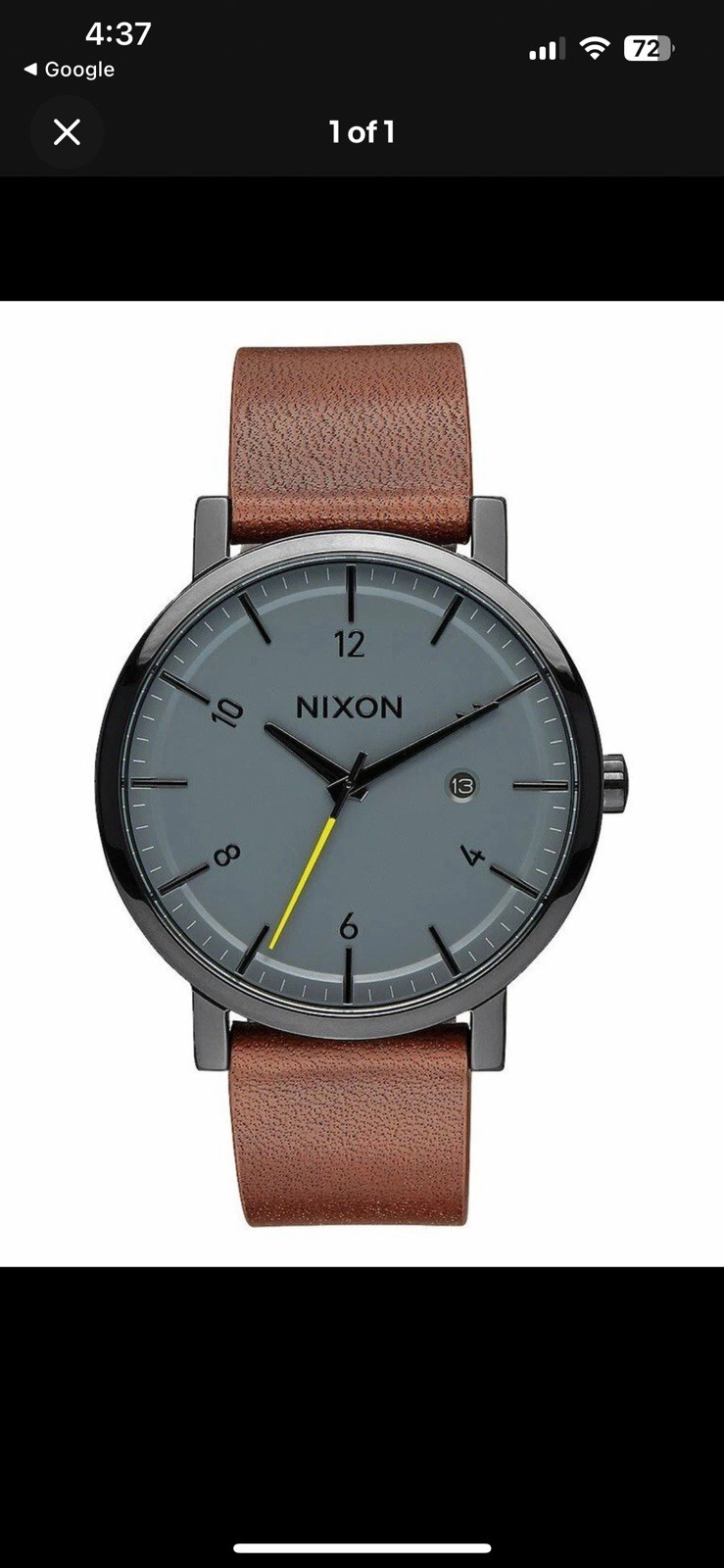 Nixon Rollo Watch | Black/Charcoal