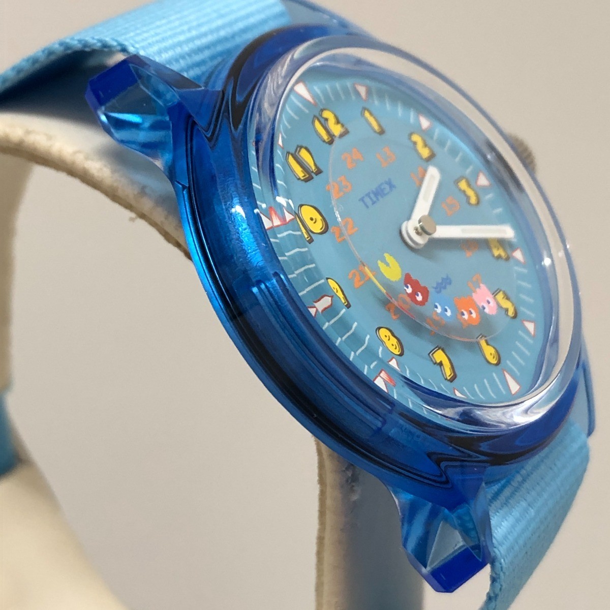 Timex Pac-Man Collaboration Camper Quartz Watch Blue Used