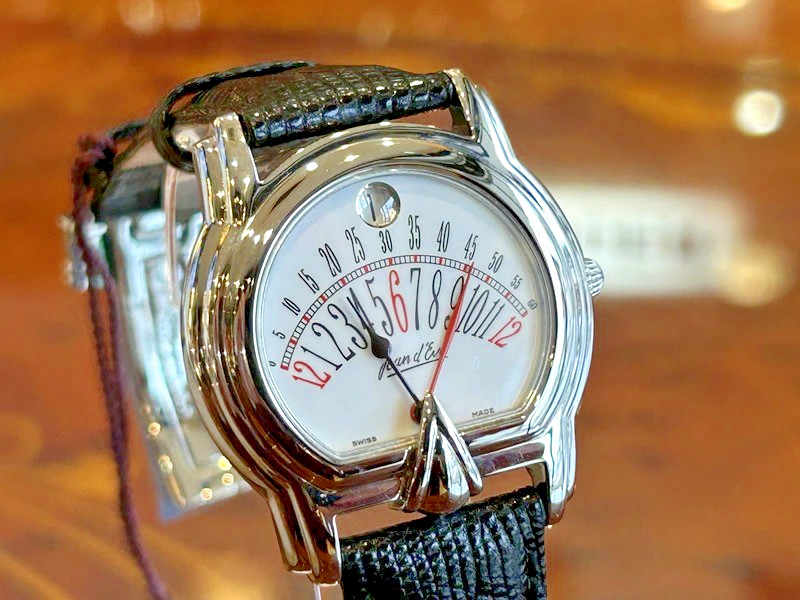 Jean d’Eve Sectora Automatic 655451BESAA Retrograde Silver Dial Swiss Watch Card