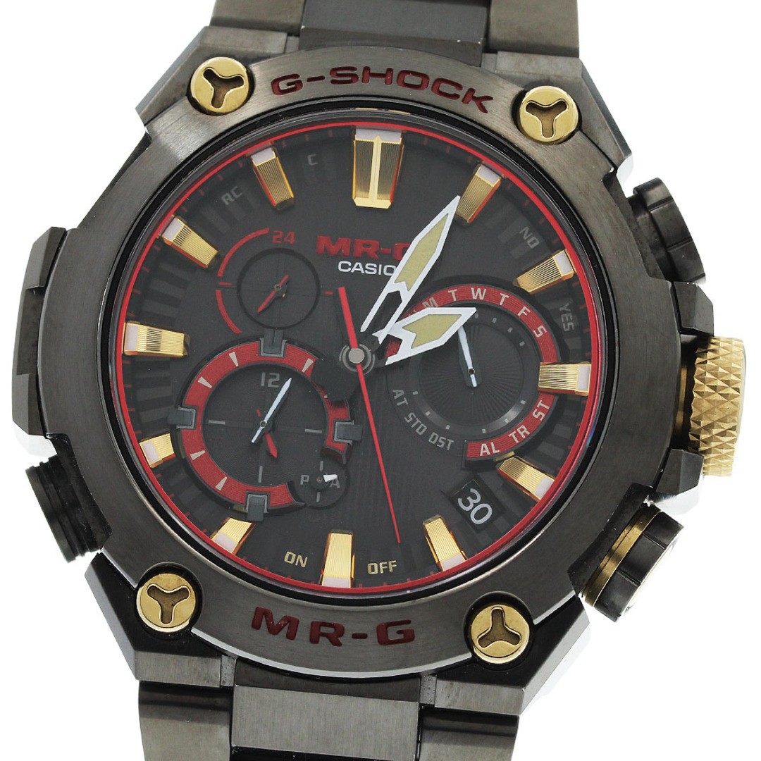 Casio MRG B2000B 1A4JR G-Shock MR G Red Armor Solar Radio Men s Excellent Condit