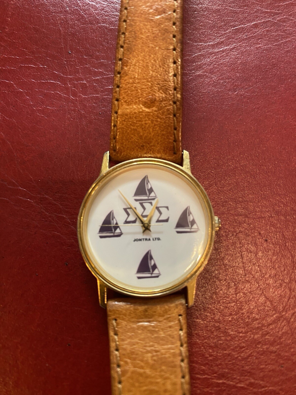Jontra LTD Sigma Sigma Sigma (ΣΣΣ) GoldTone Wristwatch Women’s Watch