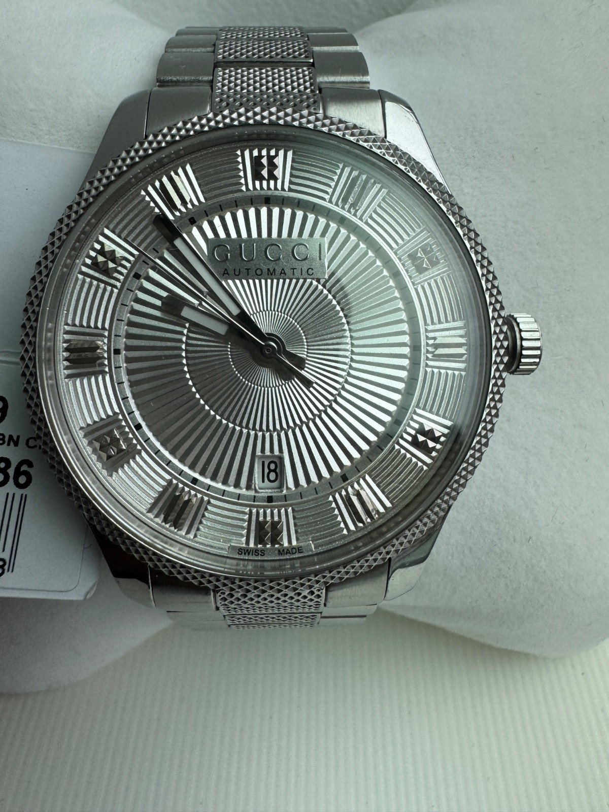 GUCCU Eryx AUTOMATIC Men’s Watch Silver Dial (YA126339)