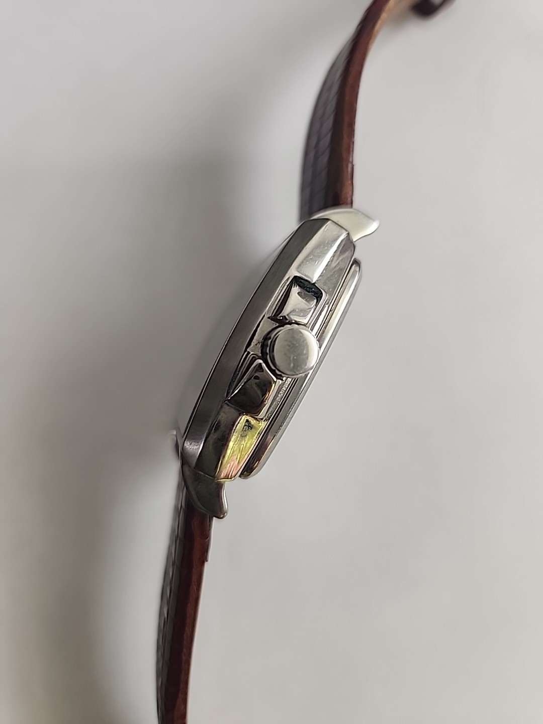 VTG Kenneth Cole KC1617 Men Automatic Skeleton Stainless Steel Watch Diamonds