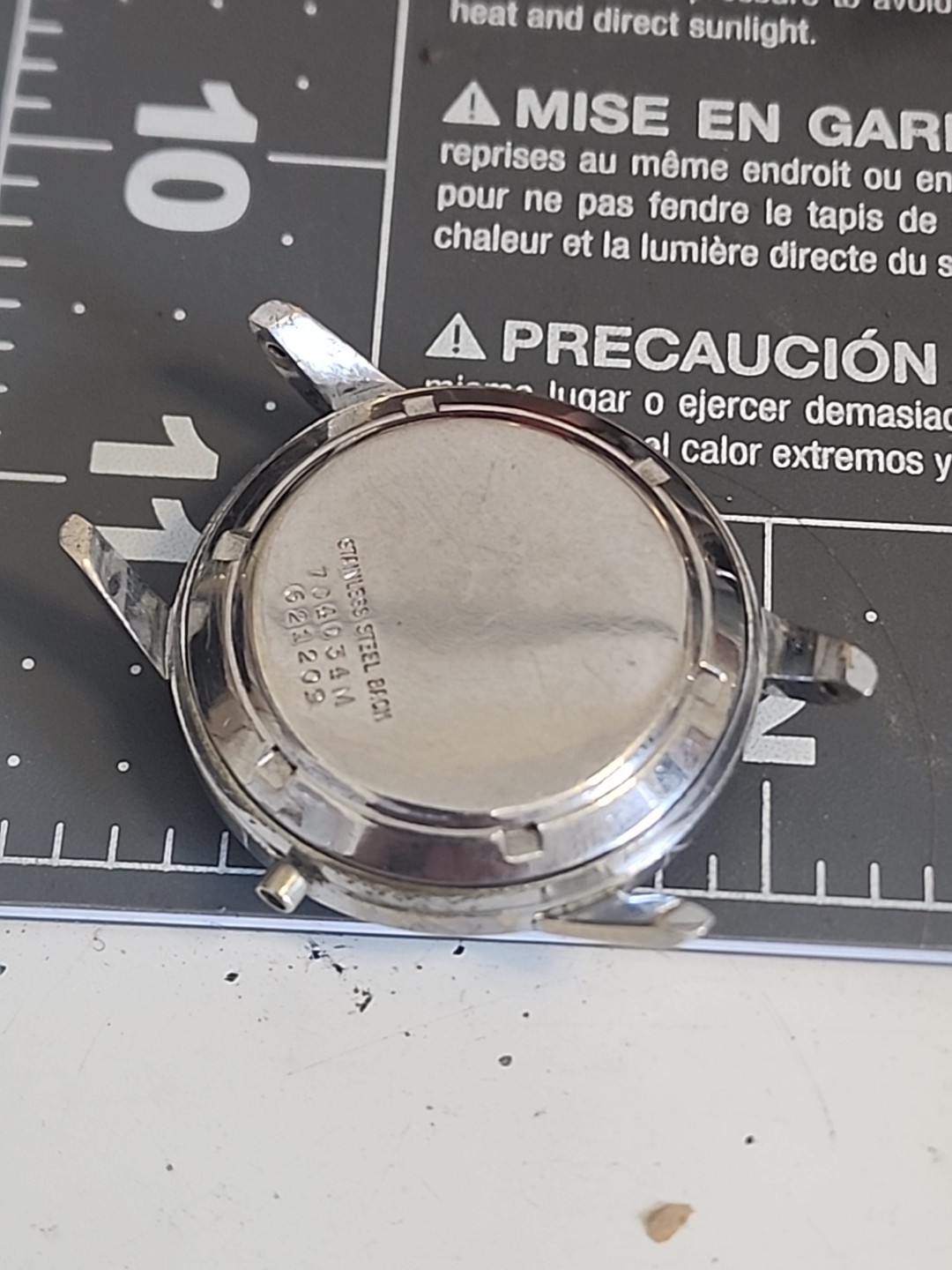 Ernest Borel Dial CASE Crystal And BACK 34.5mm PARTS