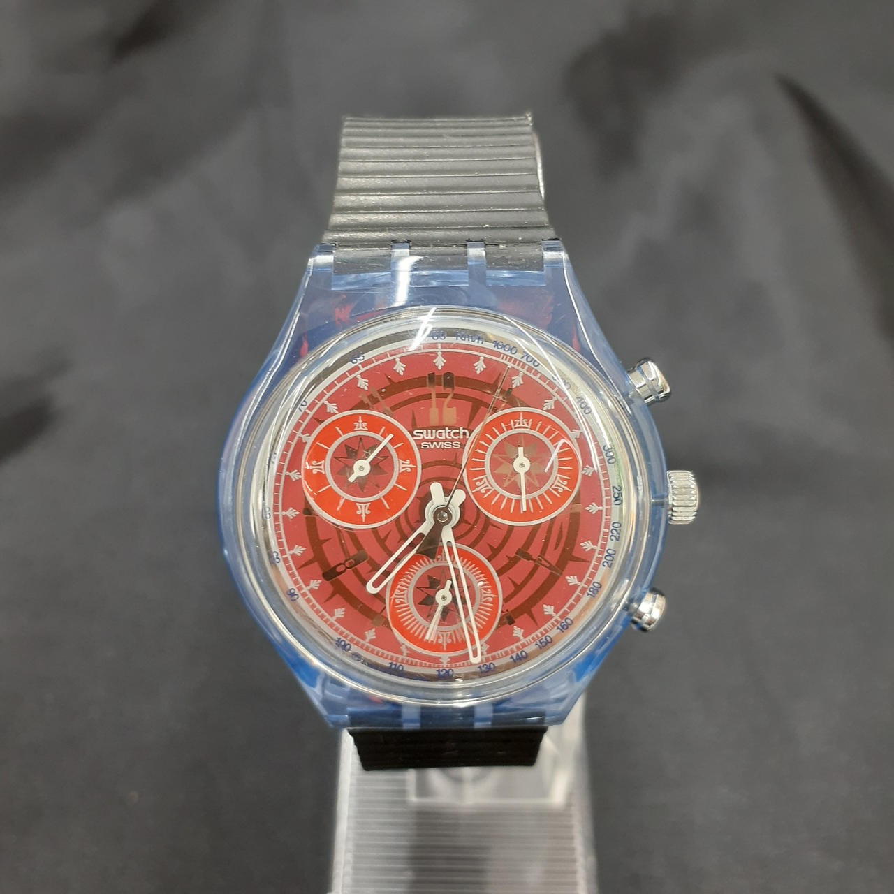 Swatch Quartz Watch Men’s Analog Damaged Strap 1-Month Guarantee