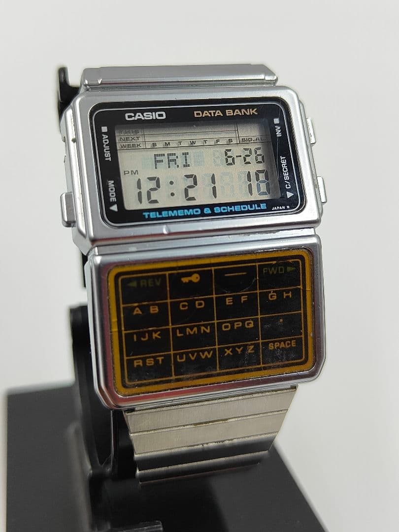 Vintage 80’s CASIO DBC-600 DATABANK Digital Watch Retro Style