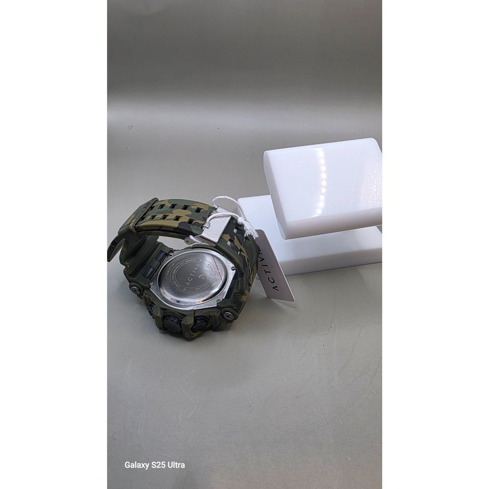 Activa by Invicta Black Ops Dual Time 52mm Men’s Watch Green Camo Digital/Analog