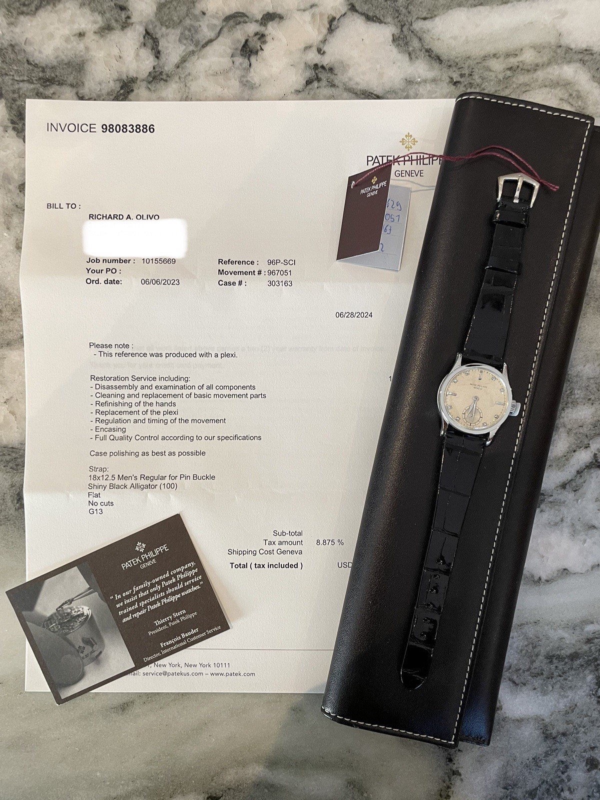 Patek Philippe Calatrava Ref. 96 PLATINUM DIAMOND DIA Under factory warranty