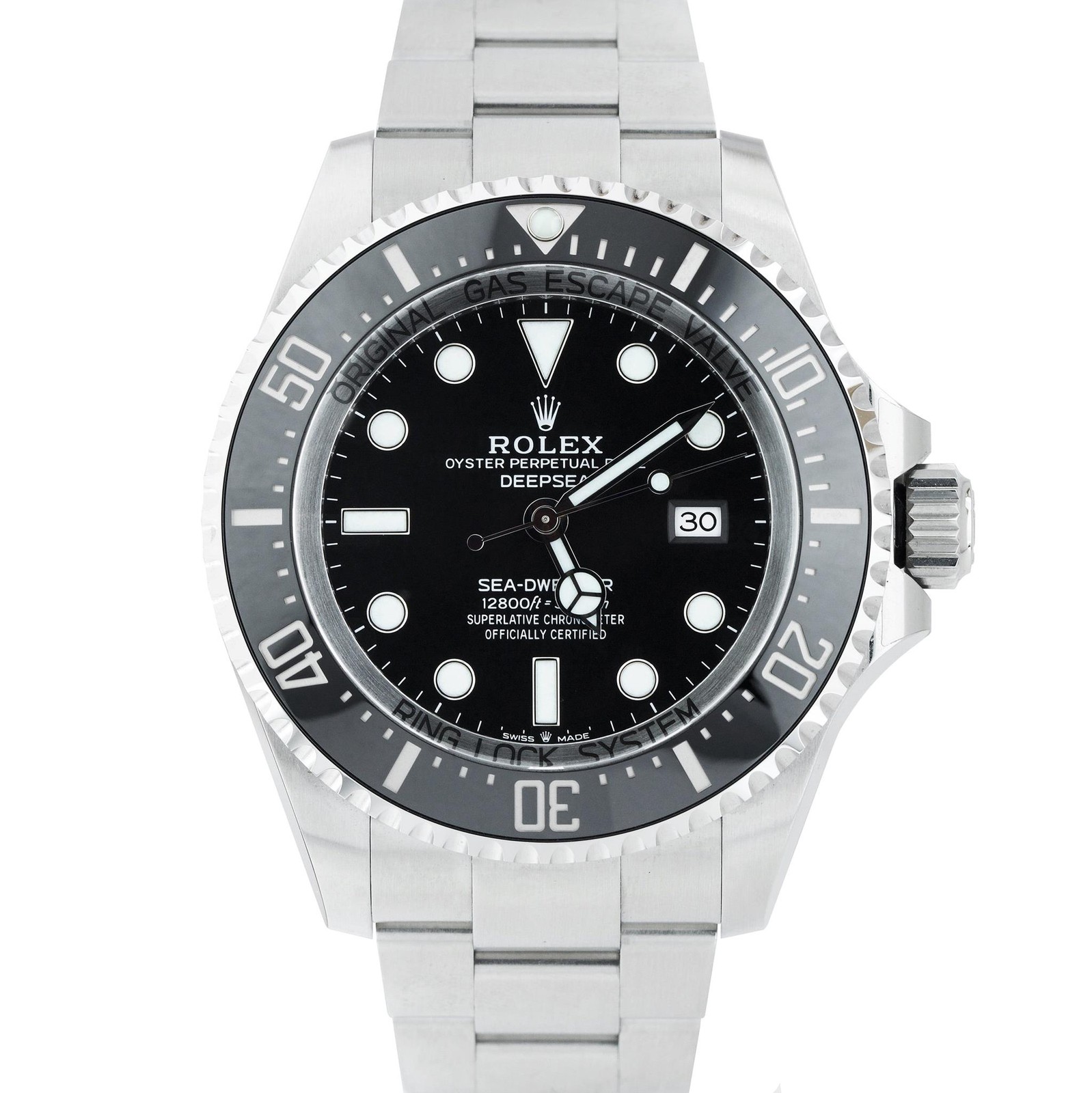2021 PAPERS Rolex Sea-Dweller Deepsea BLACK 44mm Stainless Steel 126660 BOX