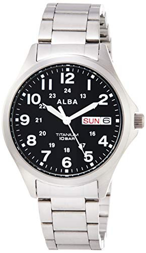 SEIKO Men’s Watch AQPJ402 ALBA Quartz Titanium Waterproof in Box
