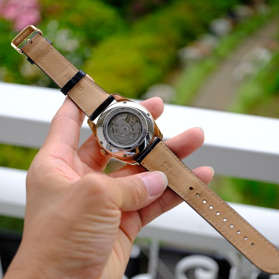 Superb Condition ORIENT Sun Moon Automatic Gold
