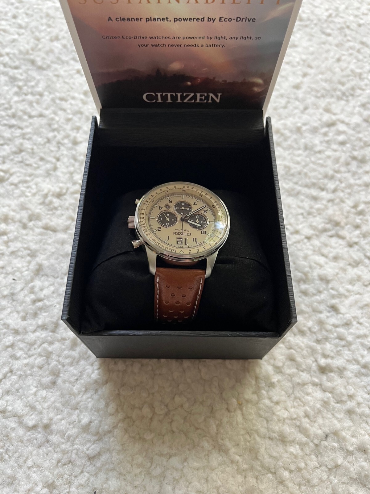 Citizen Men’s CA4500-08X Eco-Drive Chronograph Stainless Steel Quartz Watch