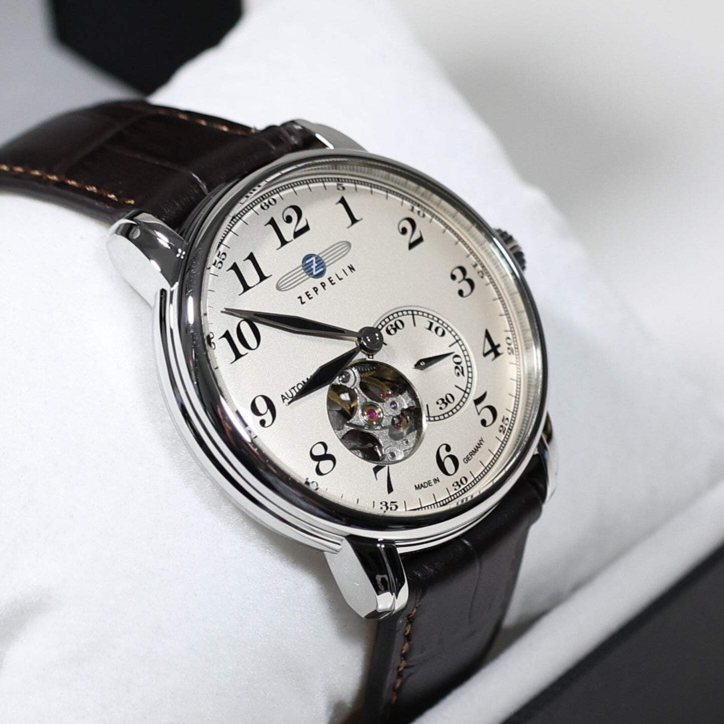 Zeppelin LZ127 Graf Zeppelin Automatic Men’s Skeleton Champagne Dial Watch 7666-