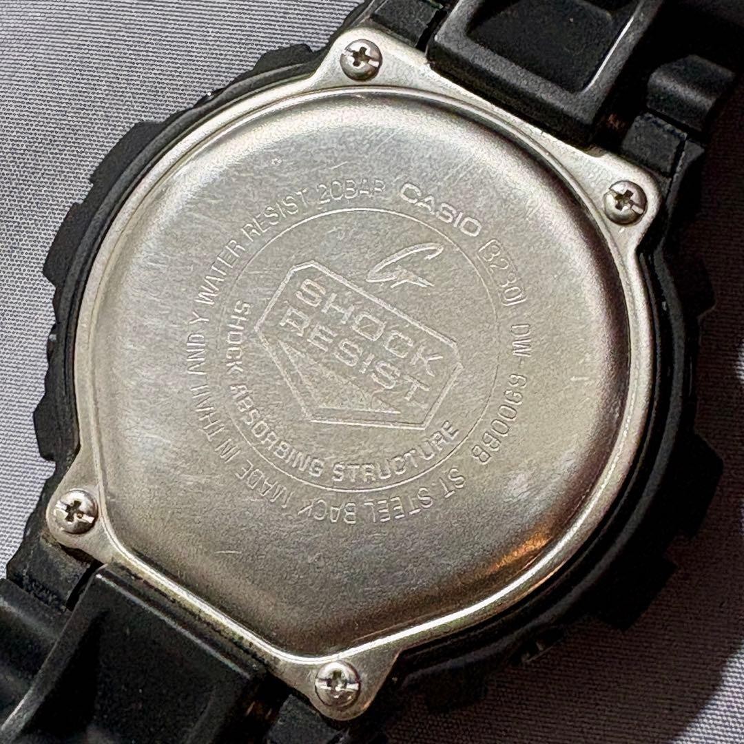 [Working Condition] G-SHOCK DW-6900BB Casio Matte Black 【USED】