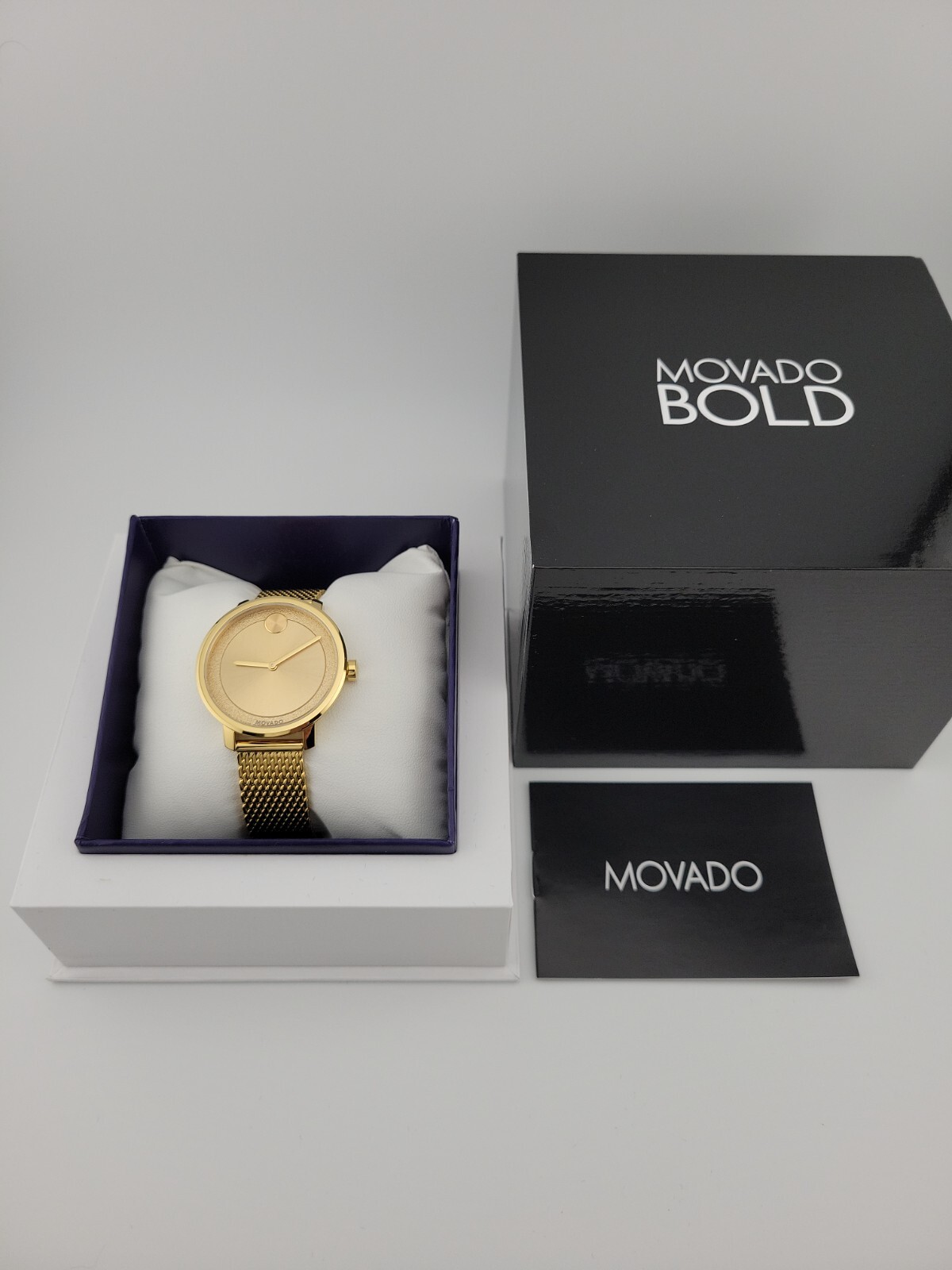 Movado Women’s Bold Gold-tone Stainless Steel Ladies Watch – 3600580 ($595 MSRP)