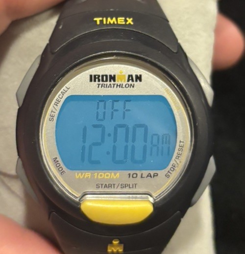 Timex Ironman Triathlon 10 Lap Digital Watch 40mm Indiglo WR100M Works