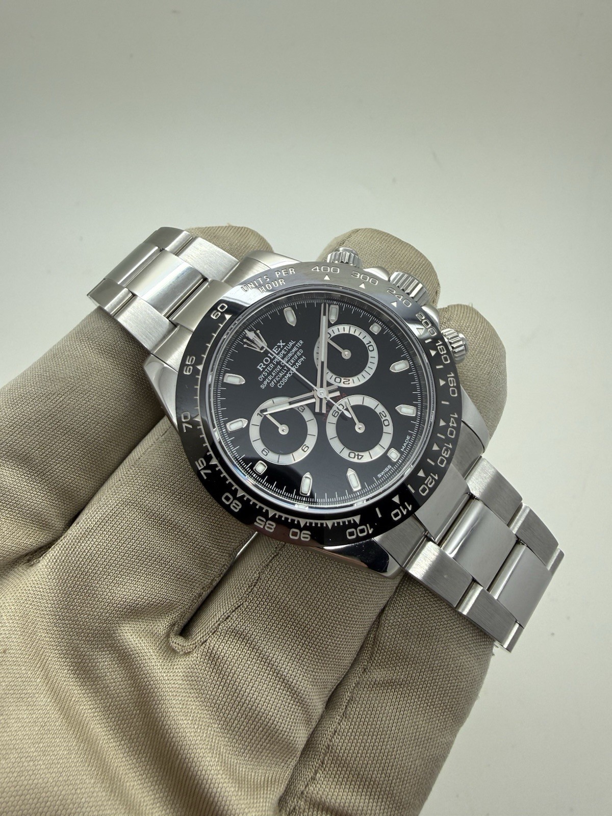 Rolex Daytona Black Ceramic Bezel Steel Automatic Chronograph Watch 116500LN