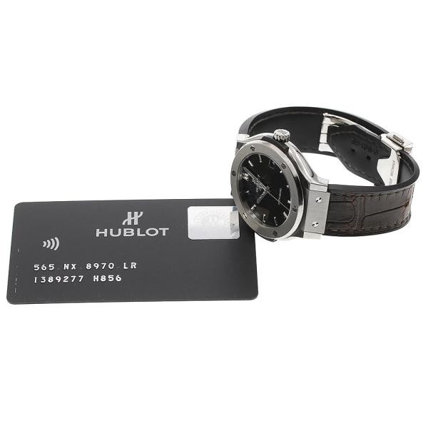 Hublot Classic Fusion Titanium 565.NX.8970.LR 38mm Ti Green Dial Watch #C2475