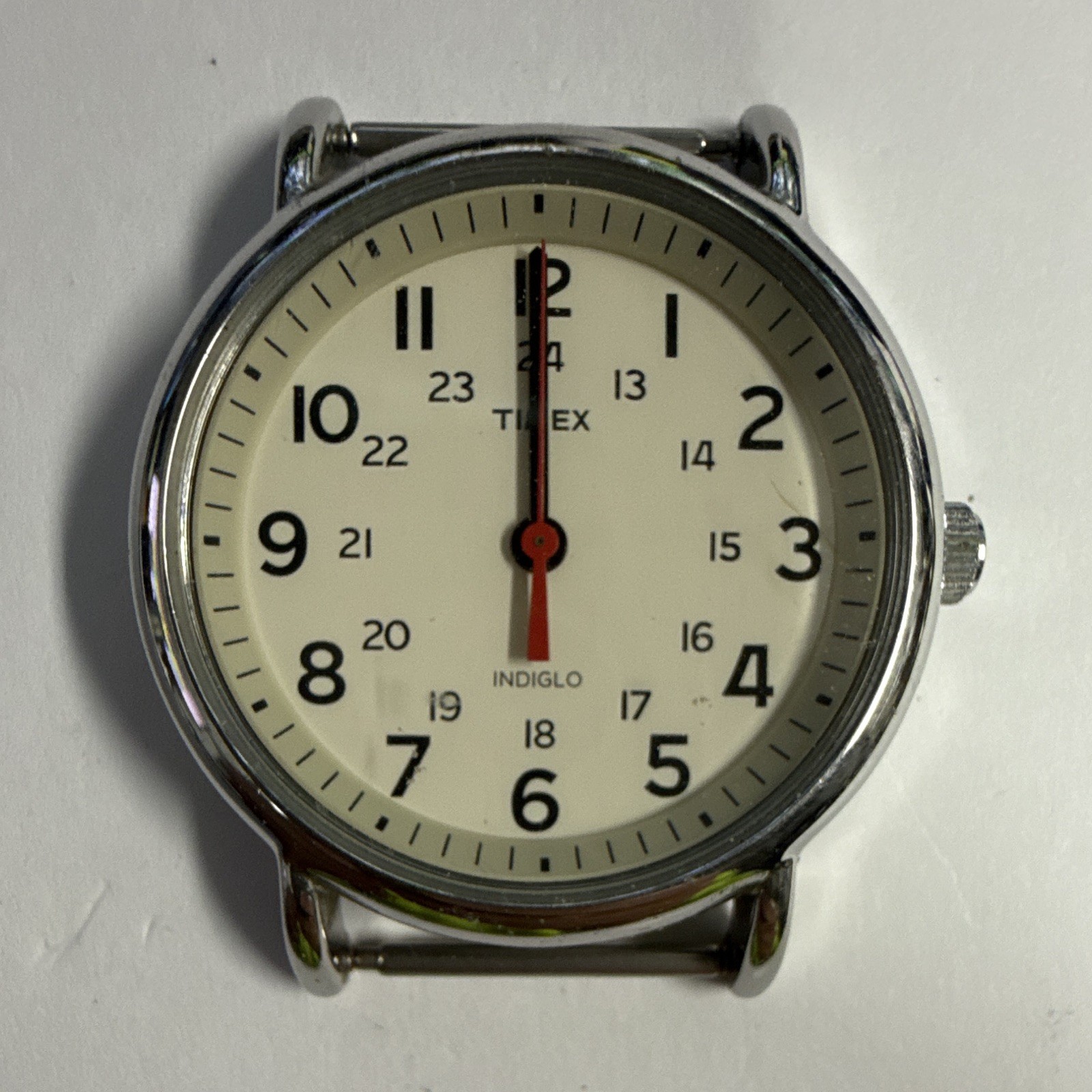 Timex Weekender Indiglo Quartz Analog White Dial Blue Fabric Strap Watch