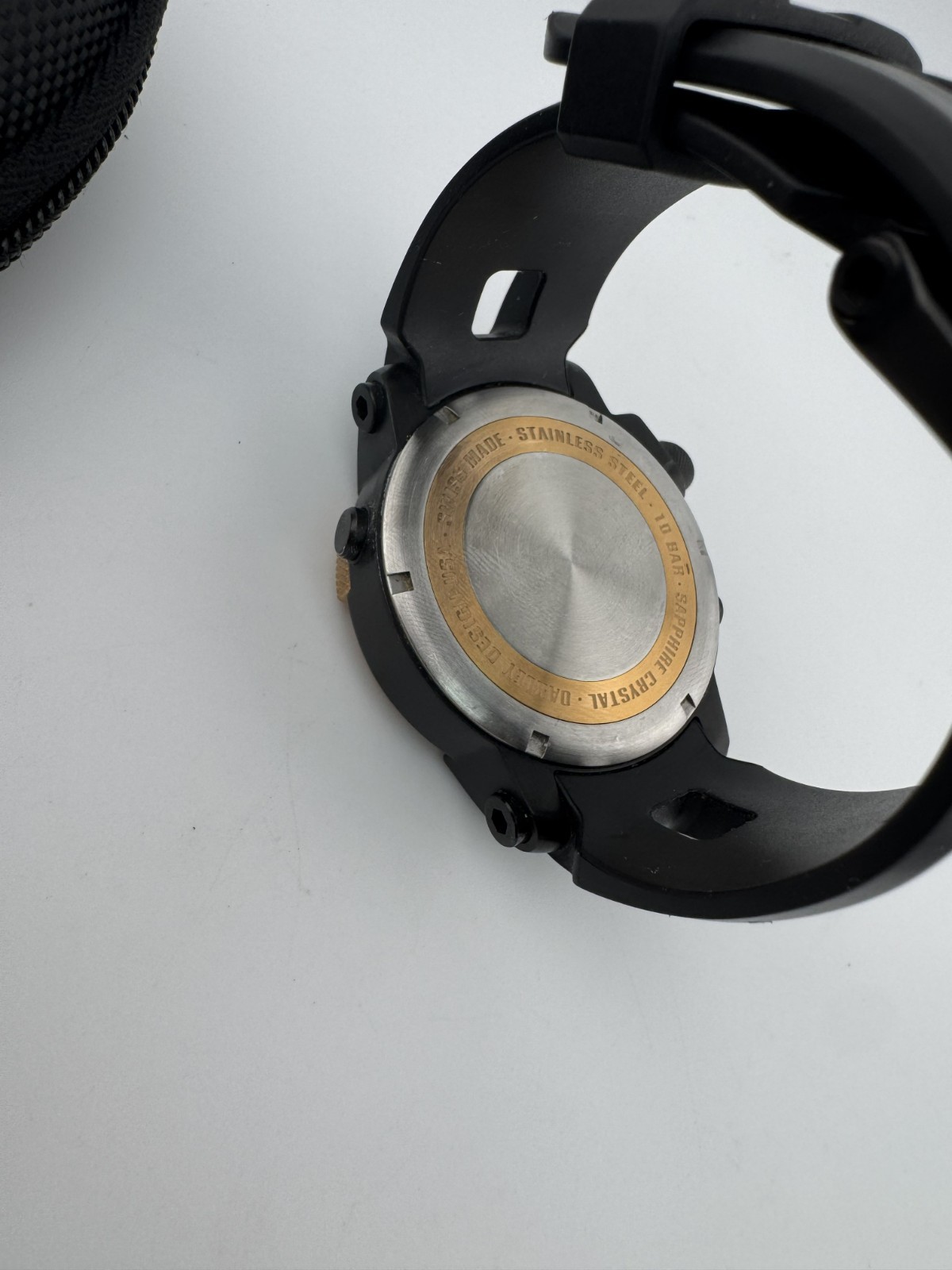 OAKLEY KILL SWITCH STEALTH BLACK WHITE W/ ROSE GOLD BEZEL WATCH 26-331 AUTHENTIC