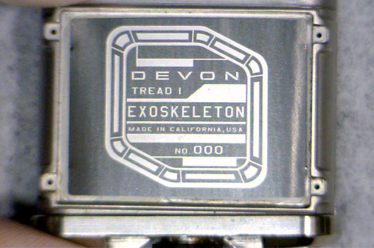 DEVON Tread 1 EXOSKELETON – ONLY PRODUCTION PIECE IN EXISTENCE