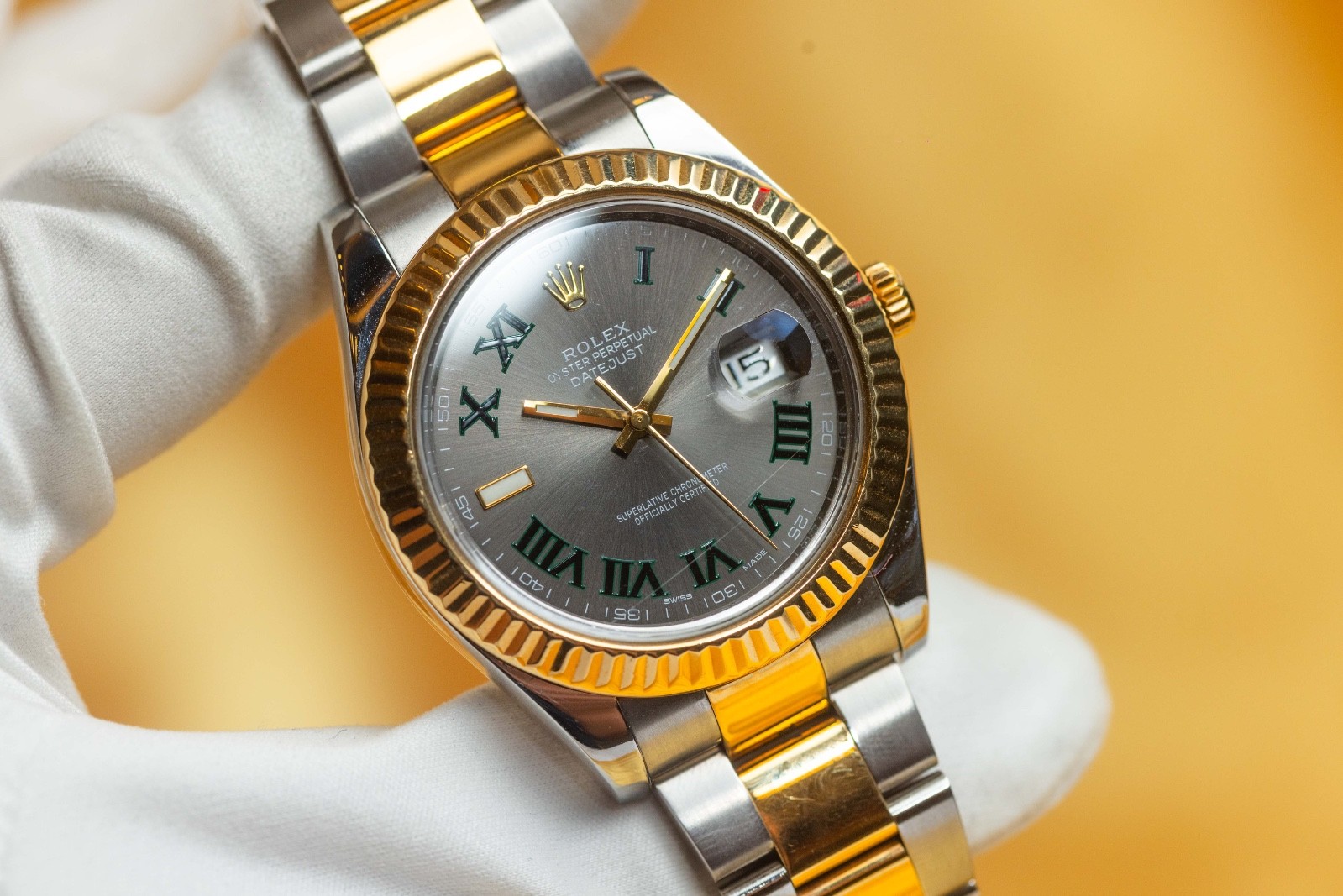 Rolex Datejust II Wimbledon Dial – Two Tone Oyster Bracelet – 116333
