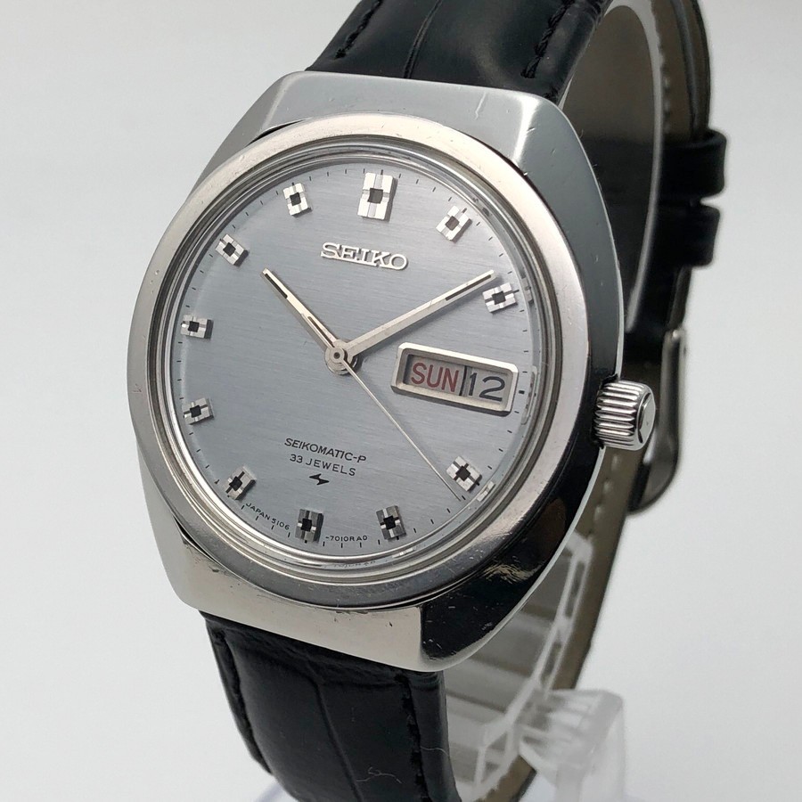 OH serviced, Vintage 1969 Seiko SEIKOMATIC-P 33J 5106-7010 Automatic #2499