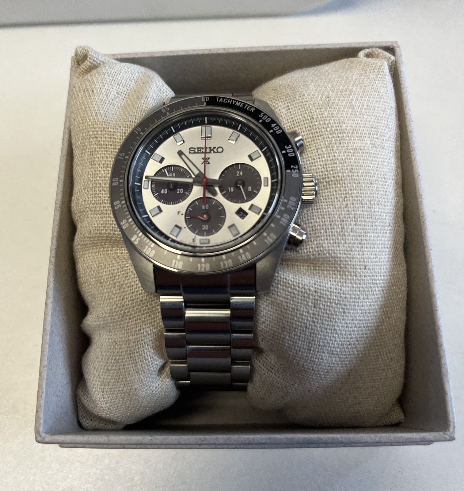 Seiko Prospex Speedtimer 41.4 MM Solar Stainless Steel Watch – SSC911P1