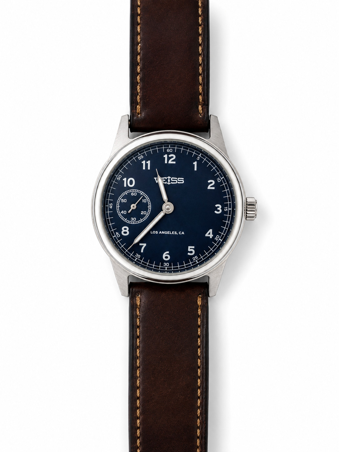 Weiss 38mm Automatic Field Watch Blue Dial 2017 Serviced 2024 Box Papers