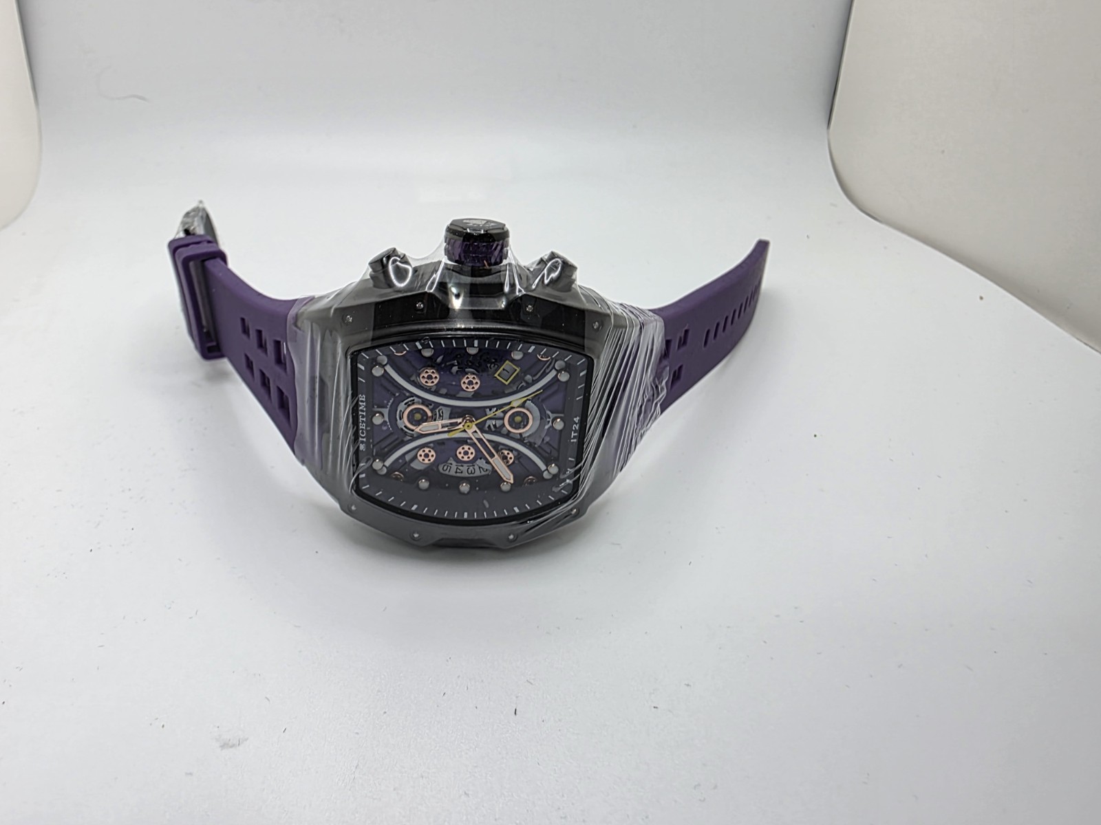 IceTime #14 Automatic Skeleton Men’s Watch – Genuine .10 CT Diamond MSRP $999